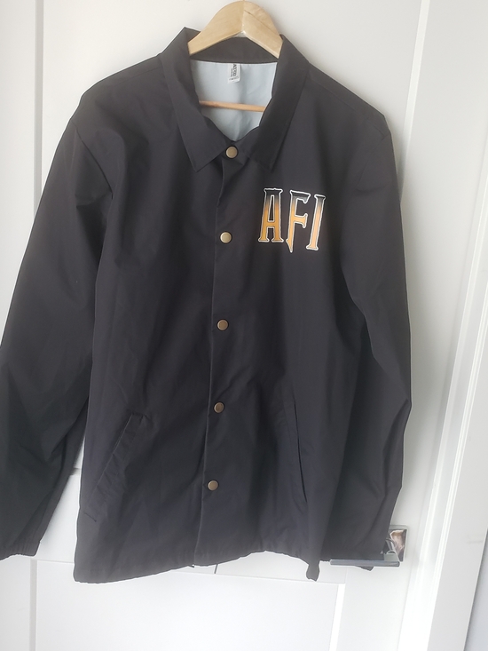 Other - [AFI ] Punk Rock Logo Coach Jacket - Men's Lightweight Black Coat